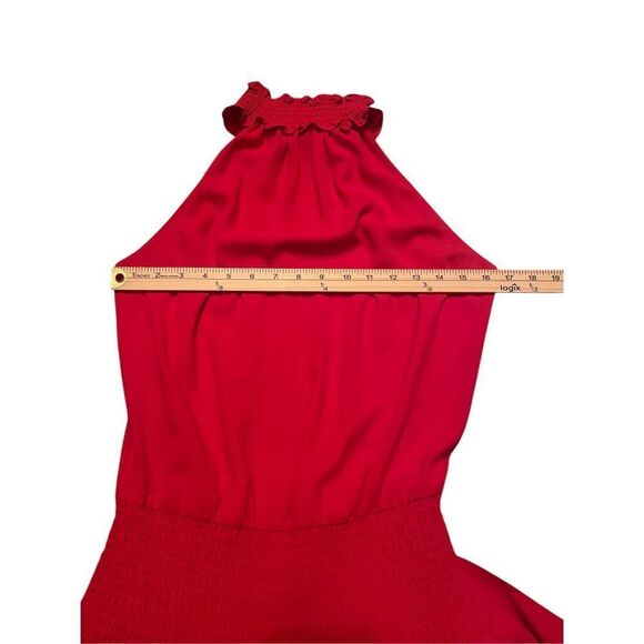 Amanda Uprichard Sorella Dress Red Size S Sleeveless Cocktail Party Formal - Picture 7 of 11